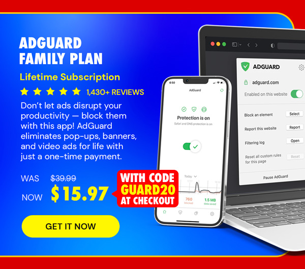 AdGuard Family Plan: Lifetime Subscription