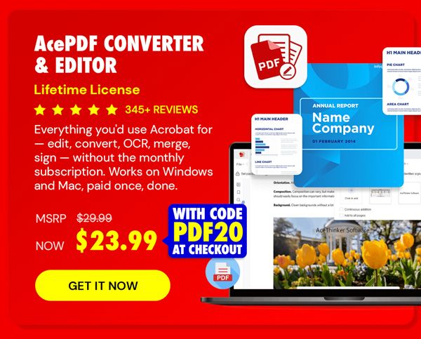 AcePDF Converter & Editor: Lifetime License