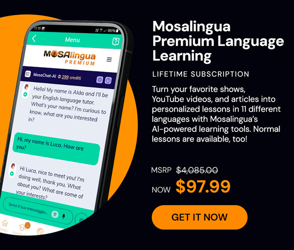 Mosalingua Premium Language Learning: Lifetime Subscription