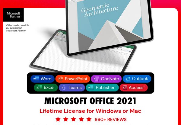 Microsoft Office 2021 for Windows or Mac: Lifetime License