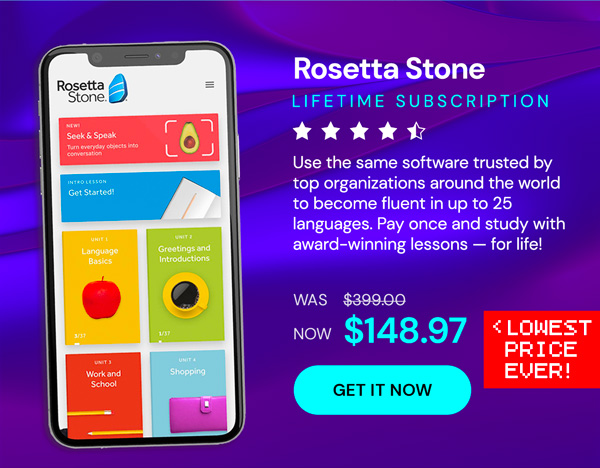 Rosetta Stone: Lifetime Subscription (All Languages)