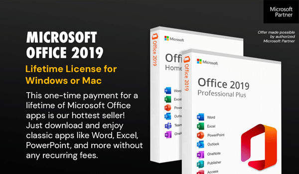 Microsoft Office 2019 for Windows or Mac