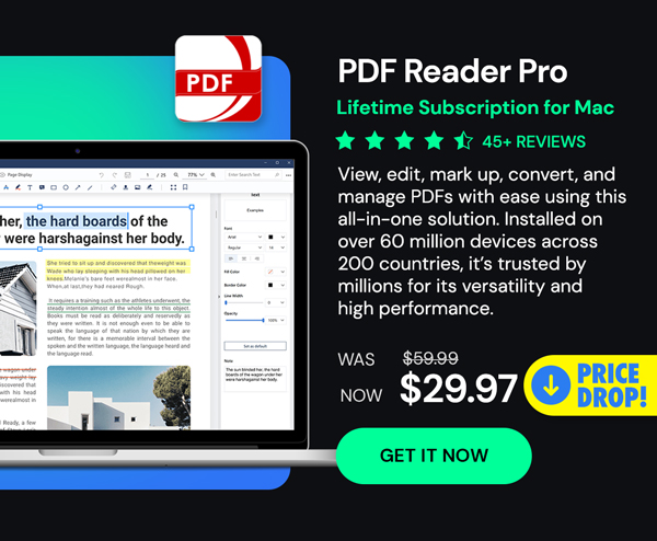 PDF Reader Pro For Mac: Lifetime Subscription