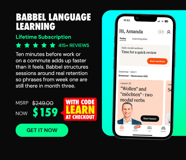 Babbel Language Learning: Lifetime Subscription (All Languages)