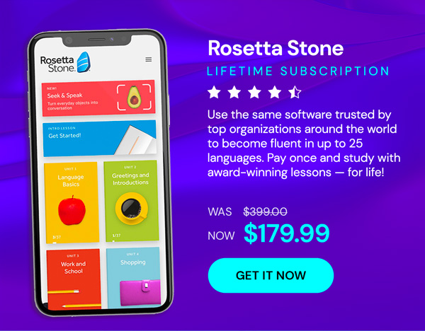 Rosetta Stone: Lifetime Subscription (All Languages)