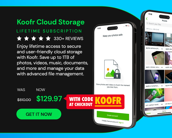 Koofr Cloud Storage: Lifetime Subscription (1TB)