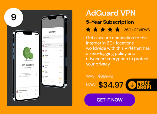 AdGuard VPN: 5-Yr Subscription