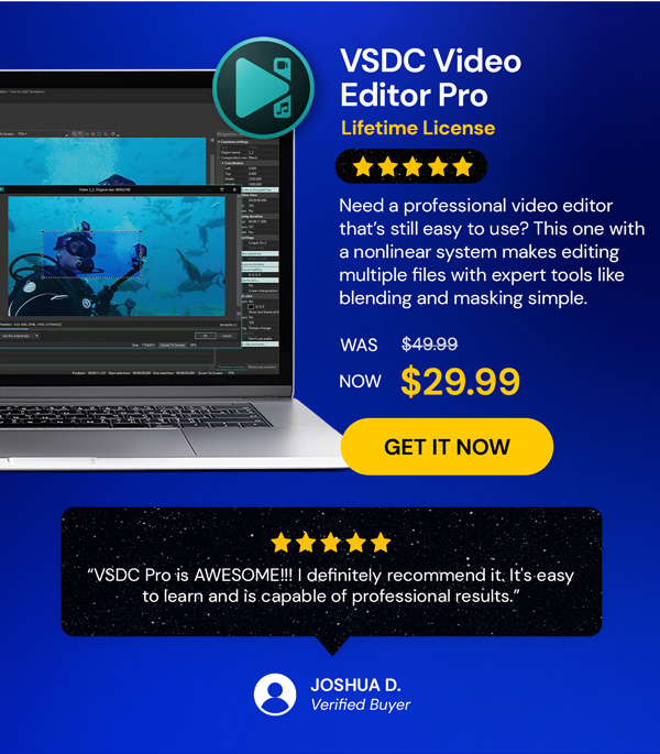 VSDC Video Editor Pro: Lifetime License