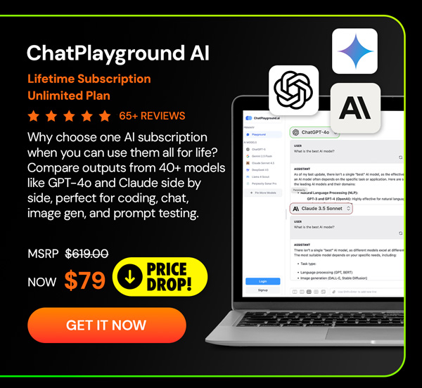 ChatPlayground AI: Lifetime Subscription (Unlimited Plan)