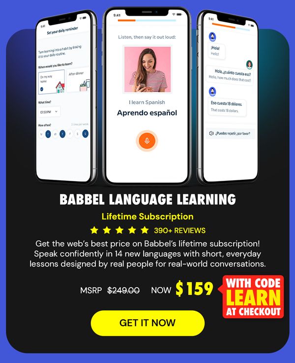 Babbel Language Learning: Lifetime Subscription (All Languages)