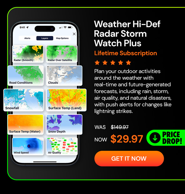 Weather Hi-Def Radar Storm Watch Plus: Lifetime Subscription