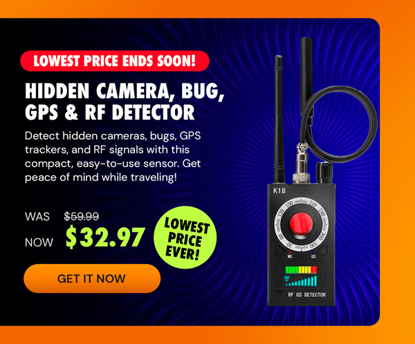 Hidden Camera, Bug, GPS & RF Detector