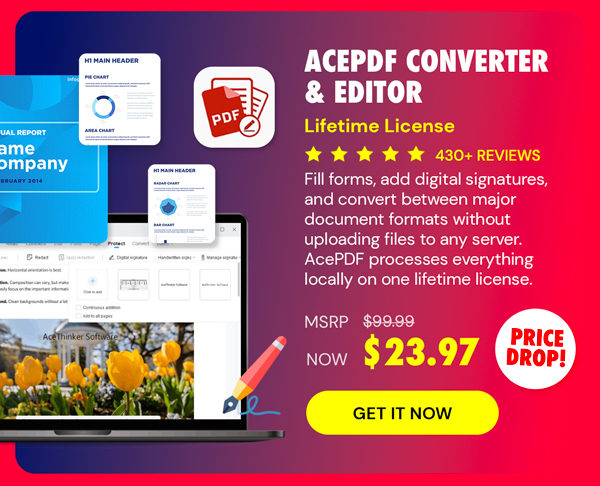 AcePDF Converter & Editor: Lifetime License