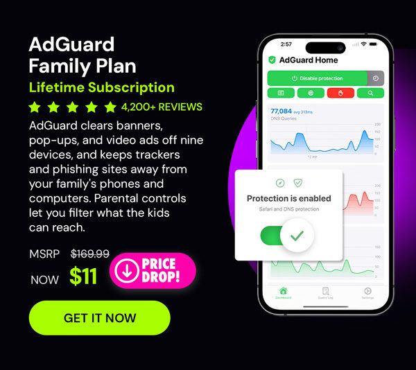 AdGuard Family Plan: Lifetime Subscription