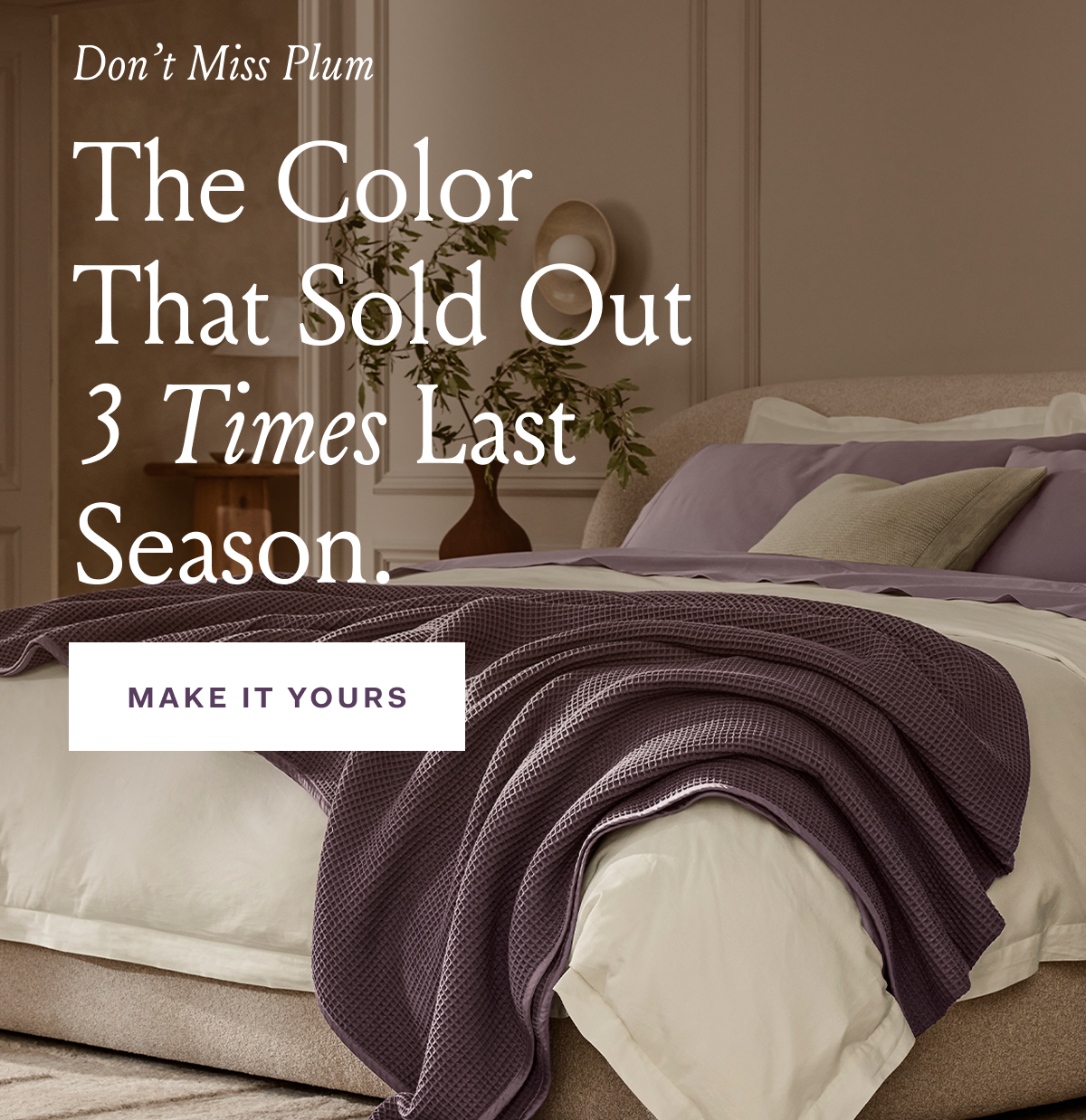 Don't Miss Plum The Color That Sold out 3 Times Last Season MAKE IT YOURS Don't Miss Plum The Color That Sold out 3 Times Last Season MAKE IT YOURS