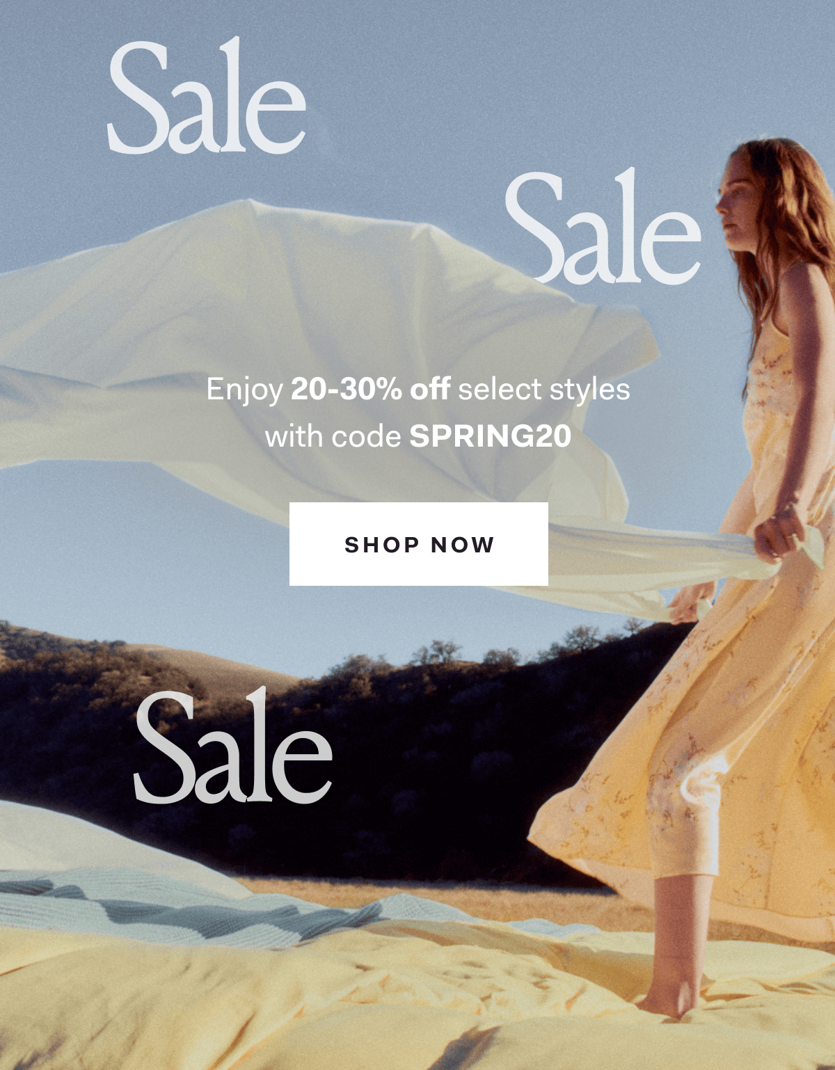 Sale Sale Enjoy 20-30% off select styles with code SPRING20 SHOP NOW