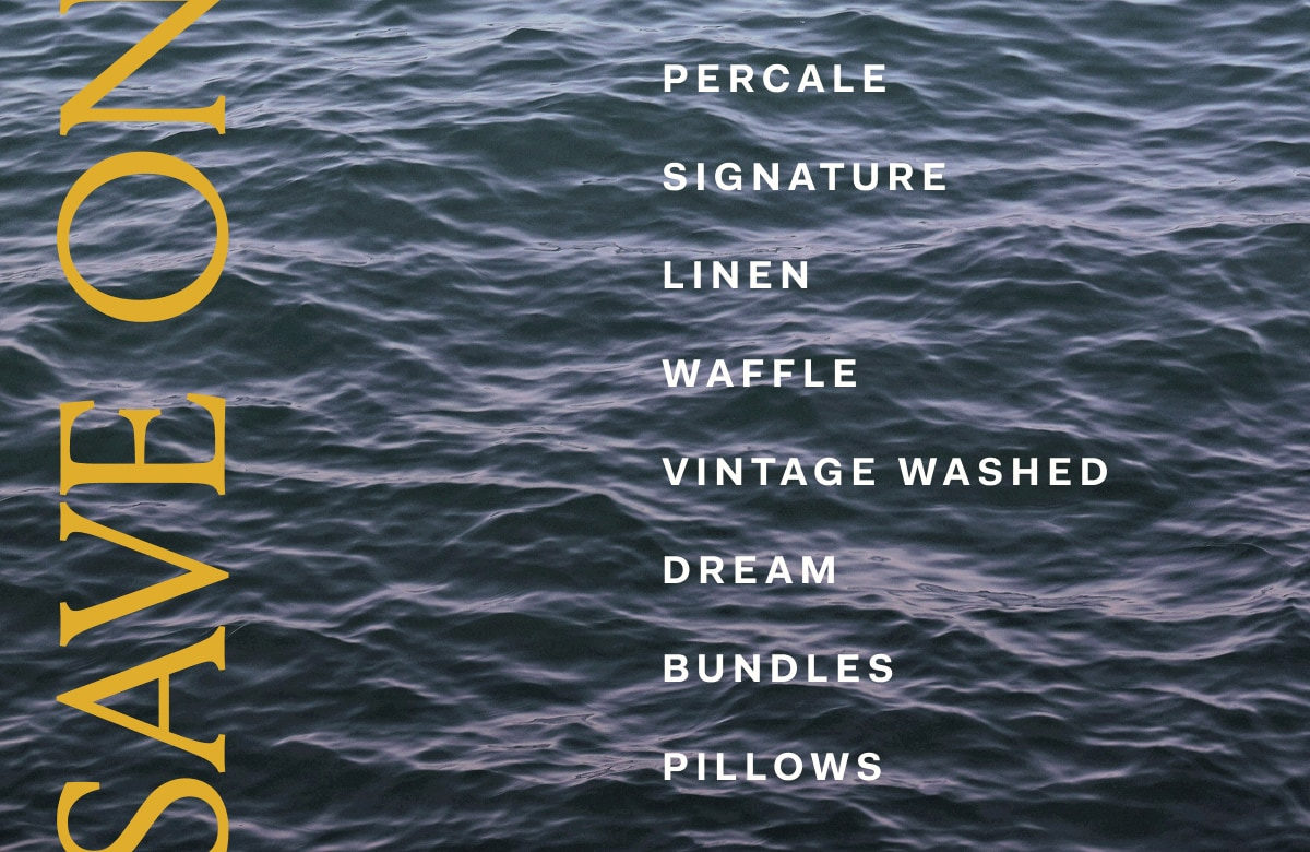 Shop the Summer Sale by category, including Percale, Signature, Linen, Waffle, Vintage Washed, Dream, Bundles, and Pillows. $200 minimum purchase required. Exclusions apply.