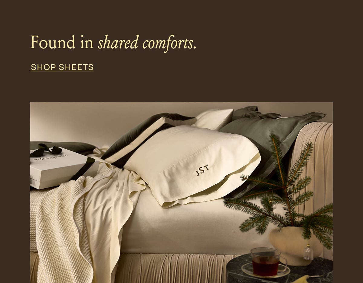 Found in shared comforts. Shop Sheets