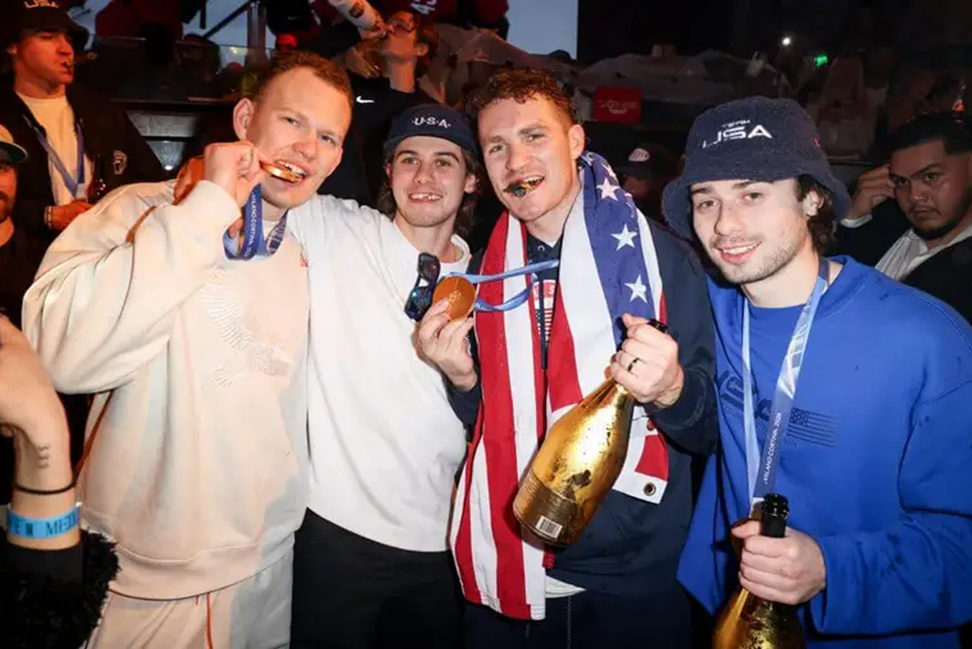 The U.S. men’s Olympic hockey team won gold — and then lost the room