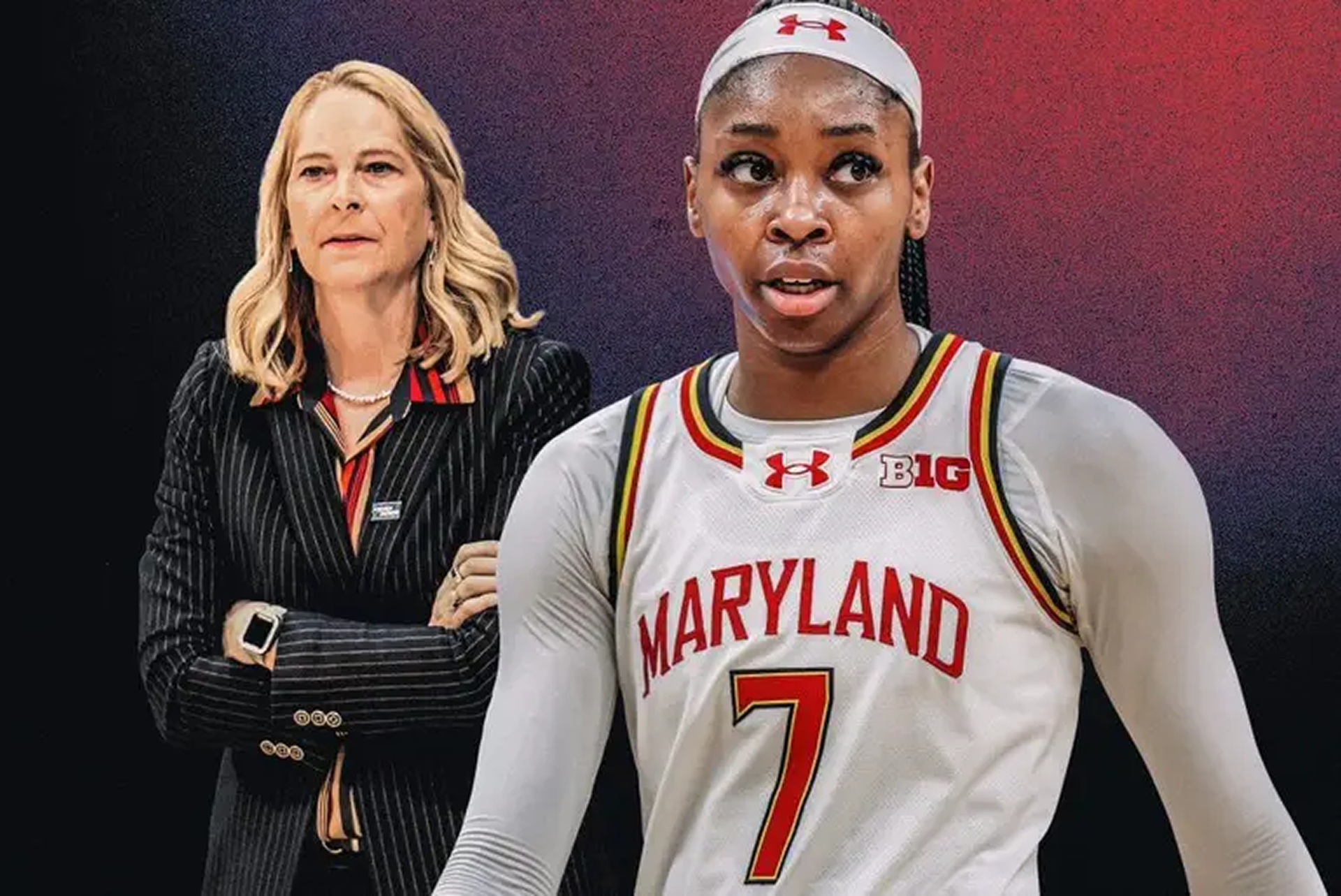 Maryland coach Brenda Frese went viral for yelling at Oluchi Okananwa. There’s more to the story