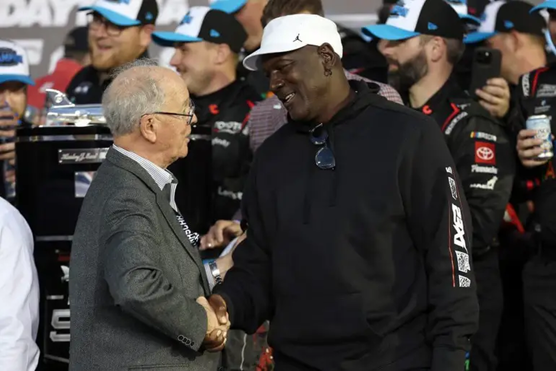 Michael Jordan is a champion again, with nothing but magnanimity for NASCAR