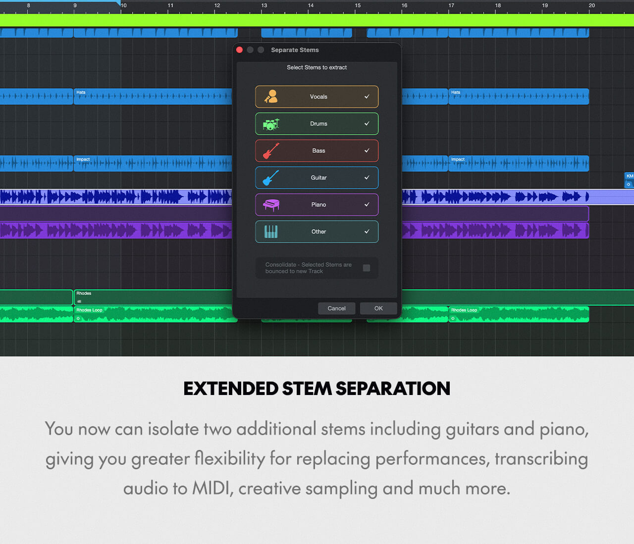 Extended Stem Separation 