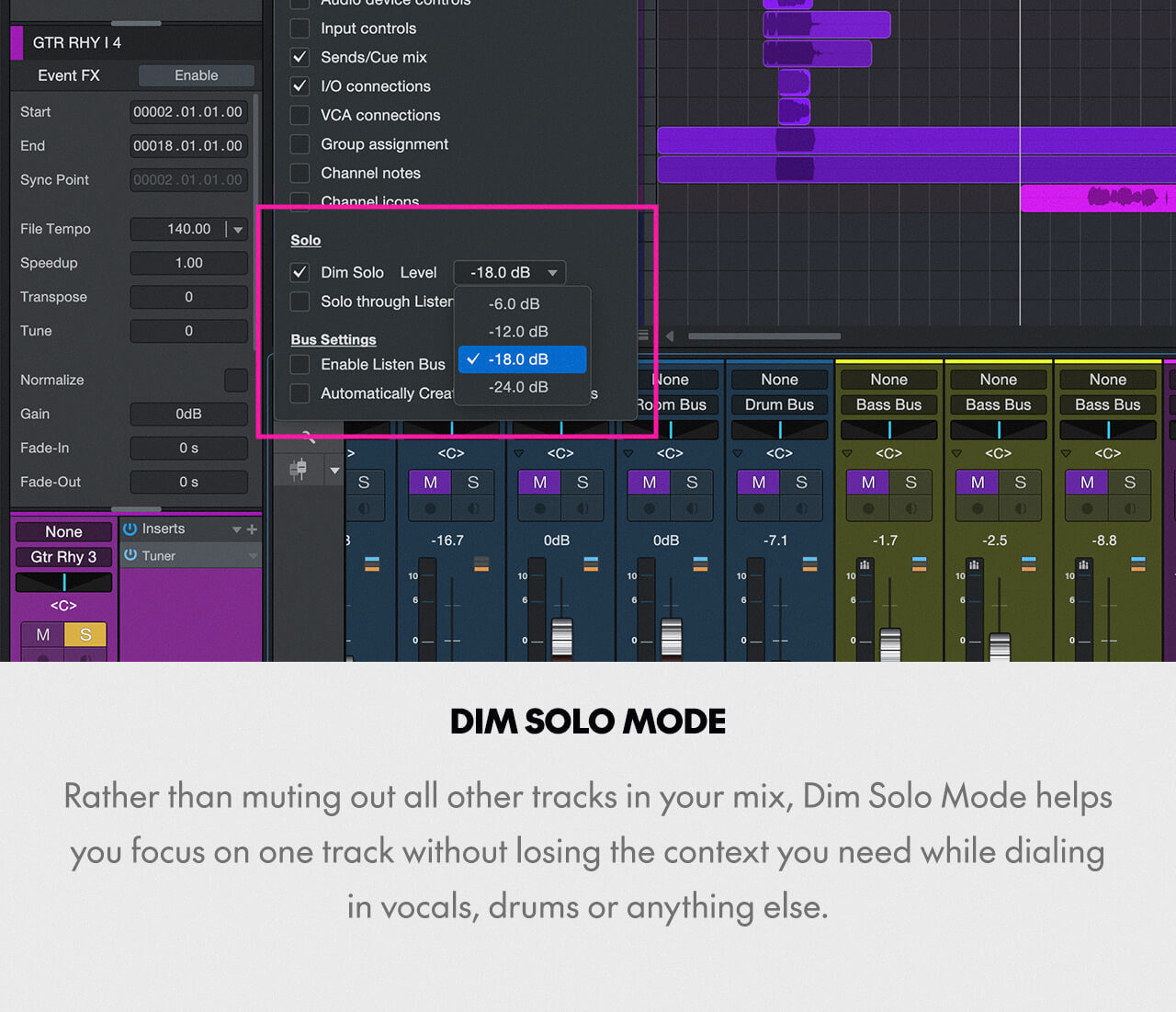 Dim Solo Mode