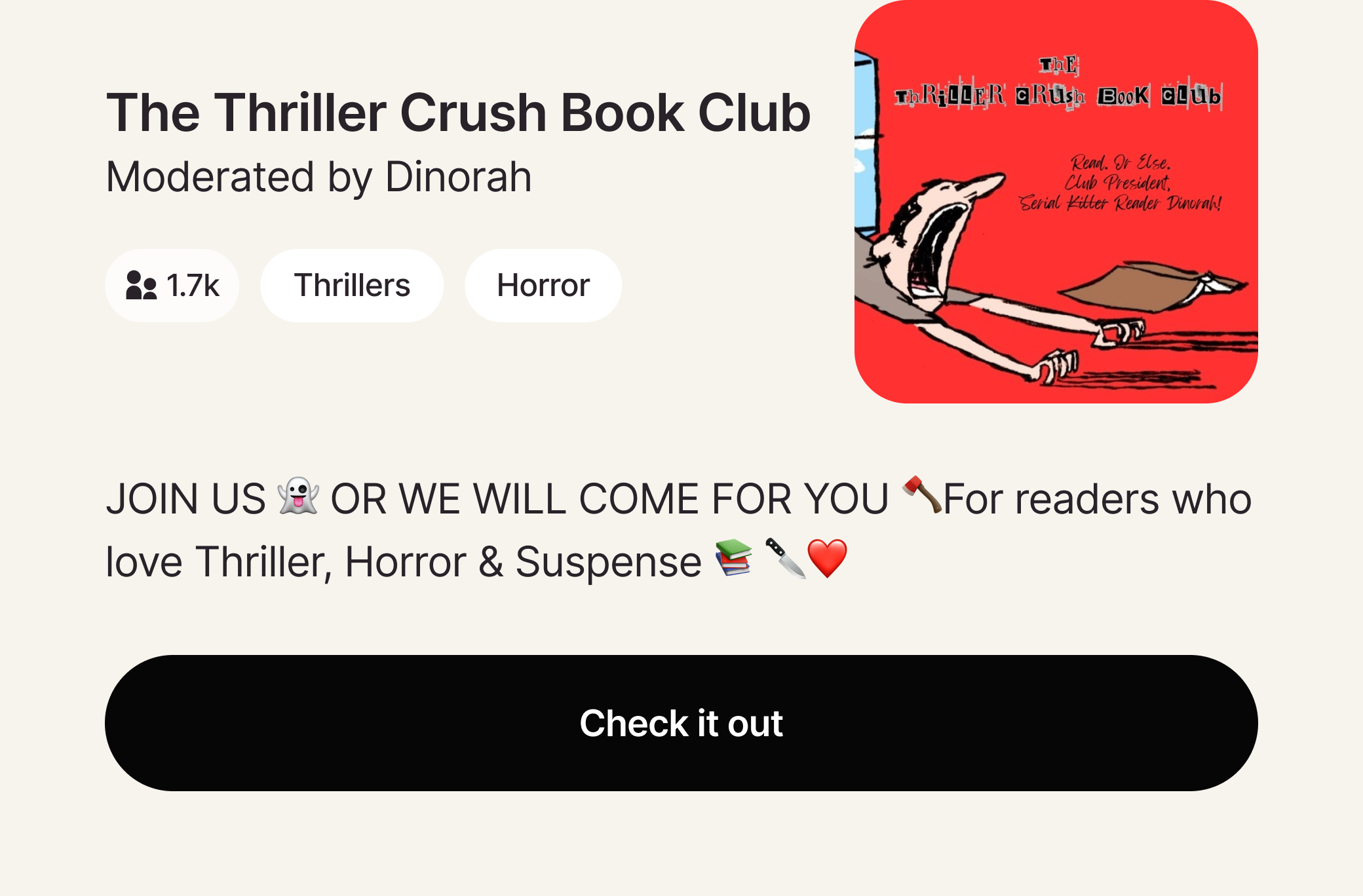 The Thriller Crush Book Club