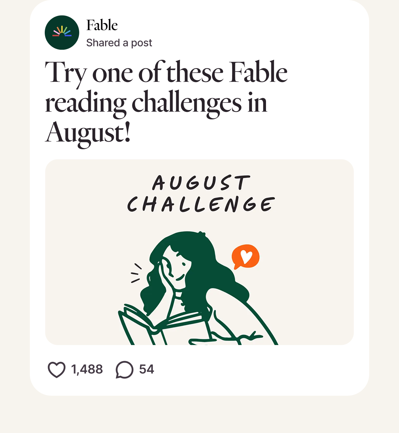 Post from Fable
