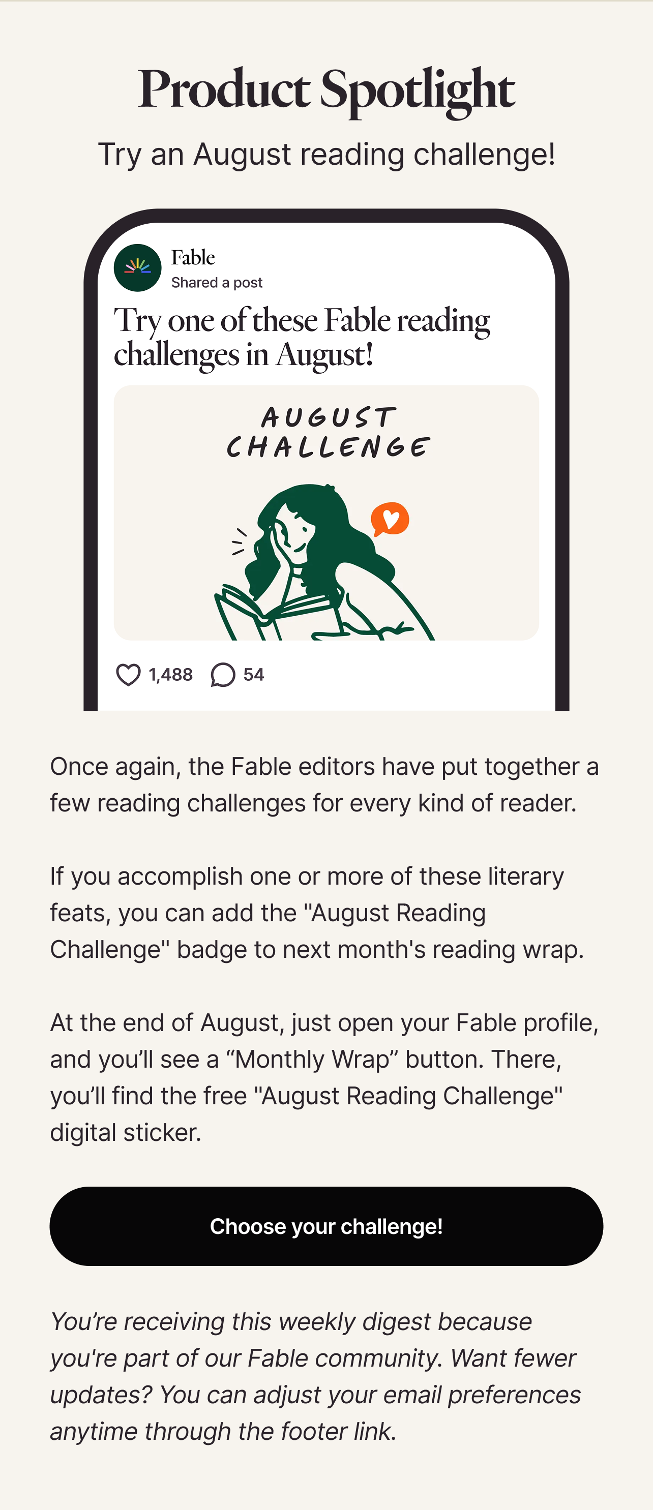 Try one of Fable’s August reading challenges!