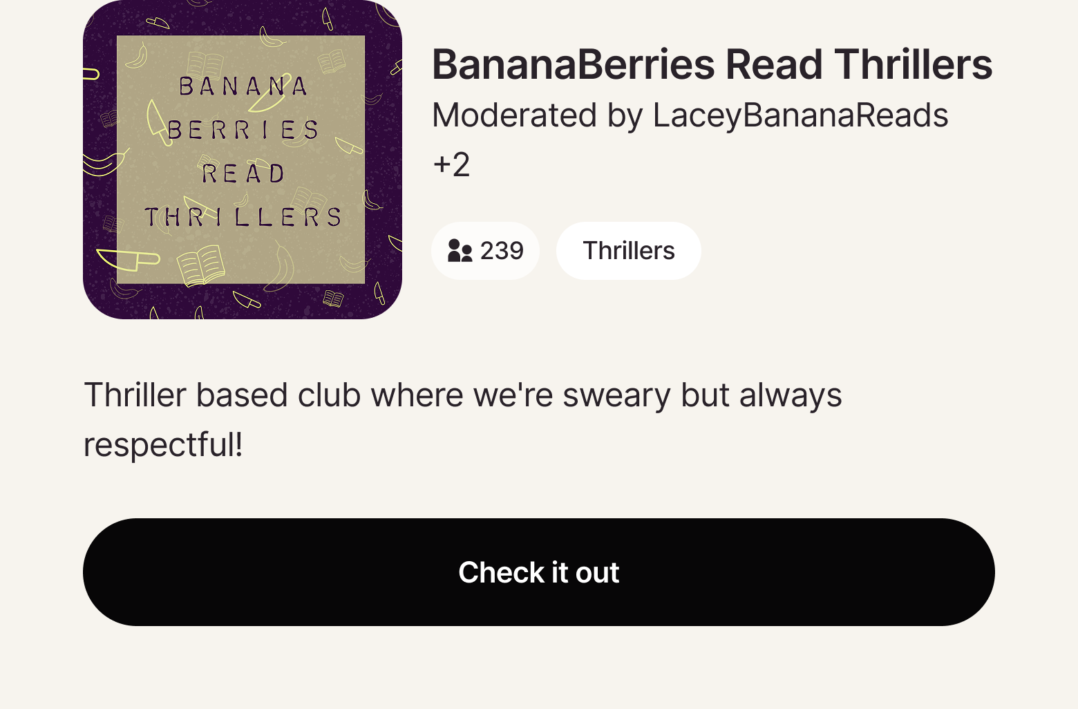 BananaBerries Read Thrillers
