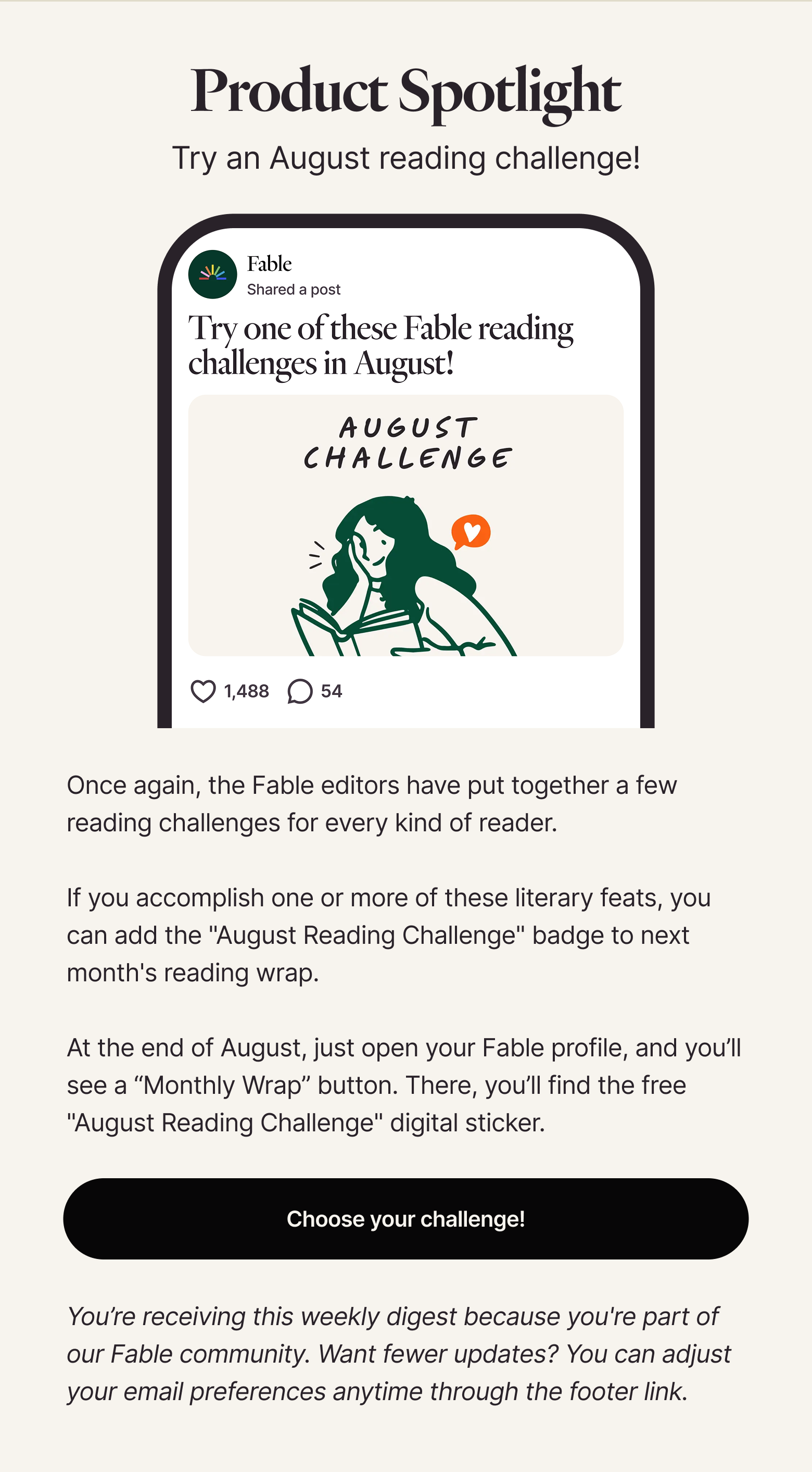 Try one of Fable’s August reading challenges!