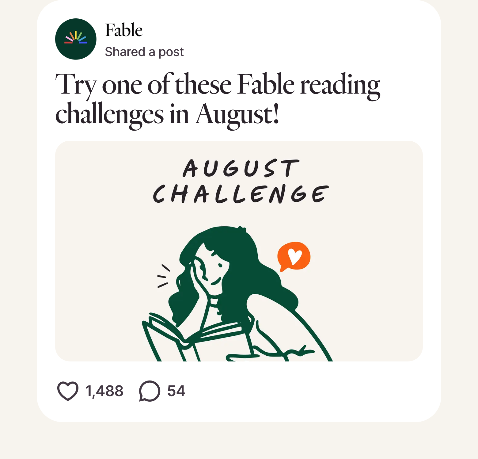 Post from Fable