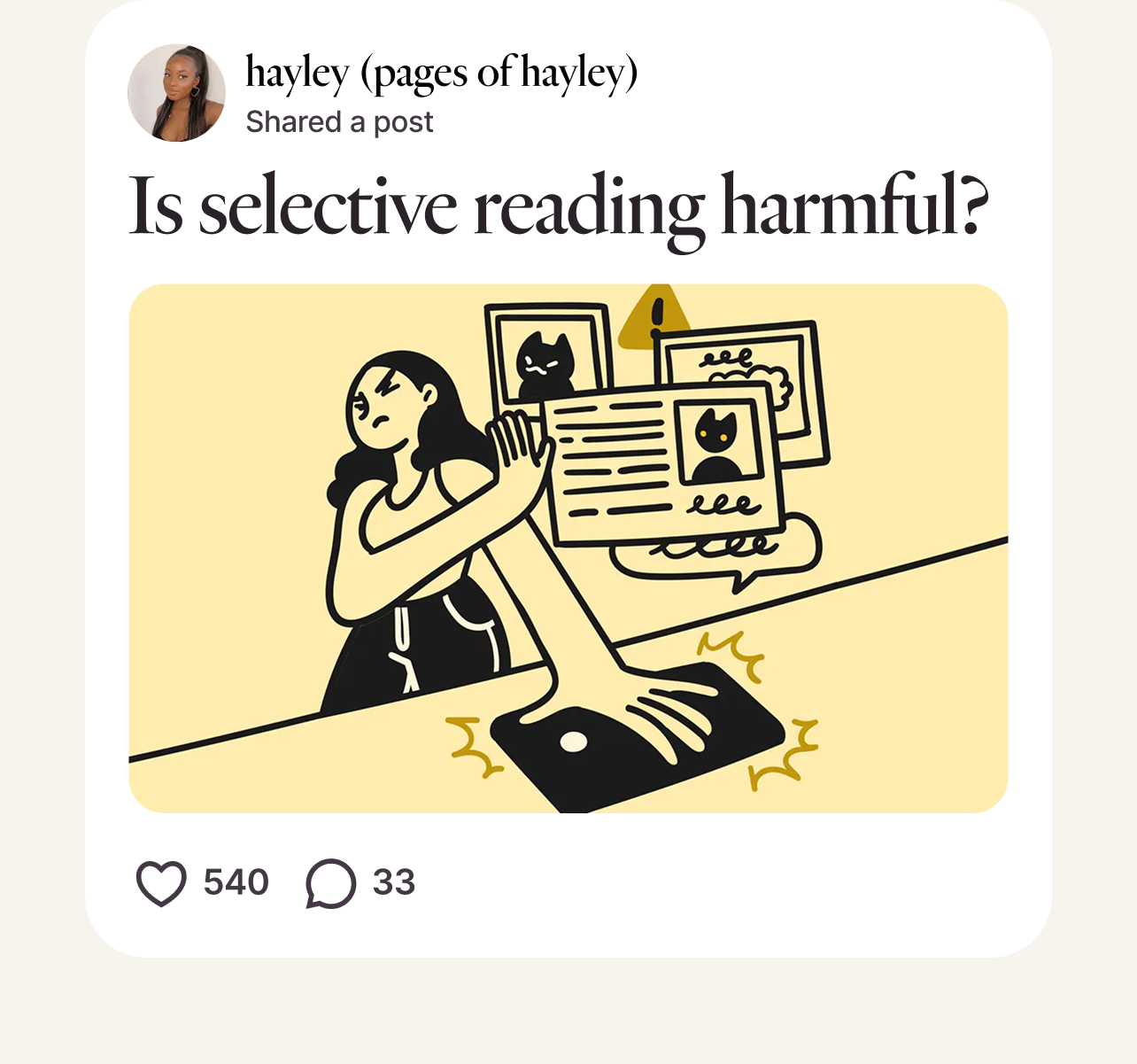 Post from hayley (pages of hayley)