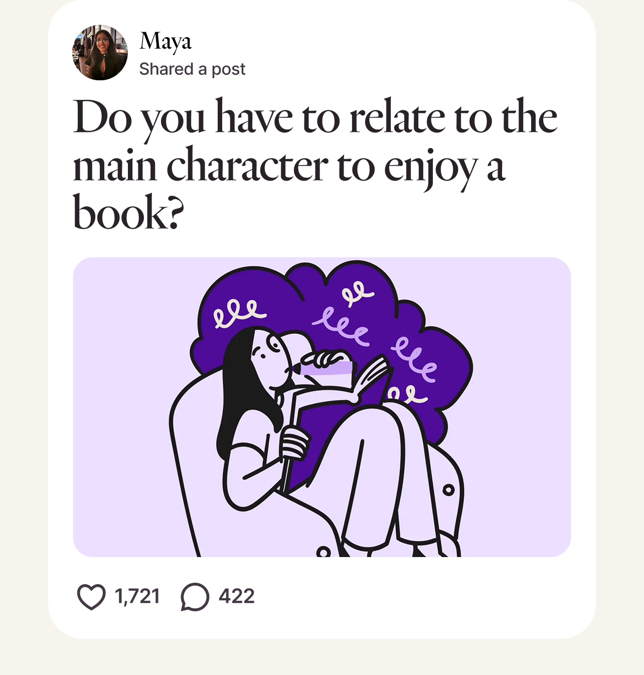 Post from Maya