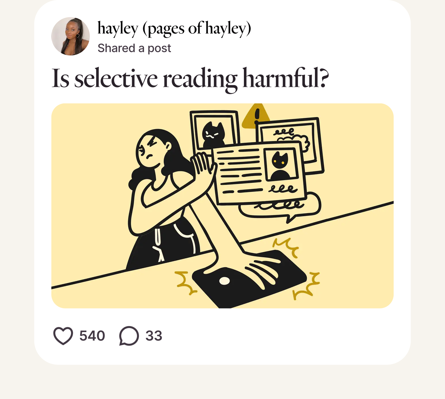 Post from hayley (pages of hayley)