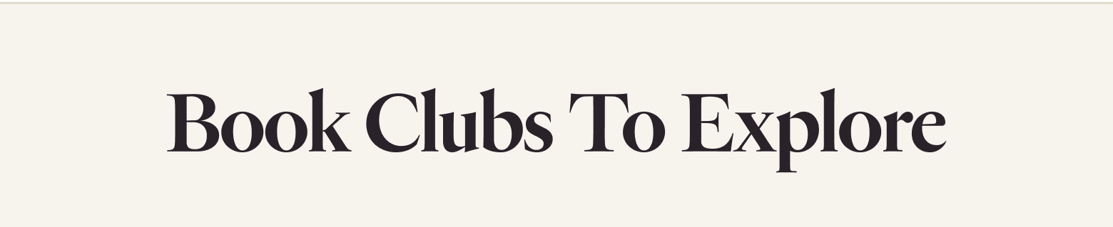 Book Clubs to Explore