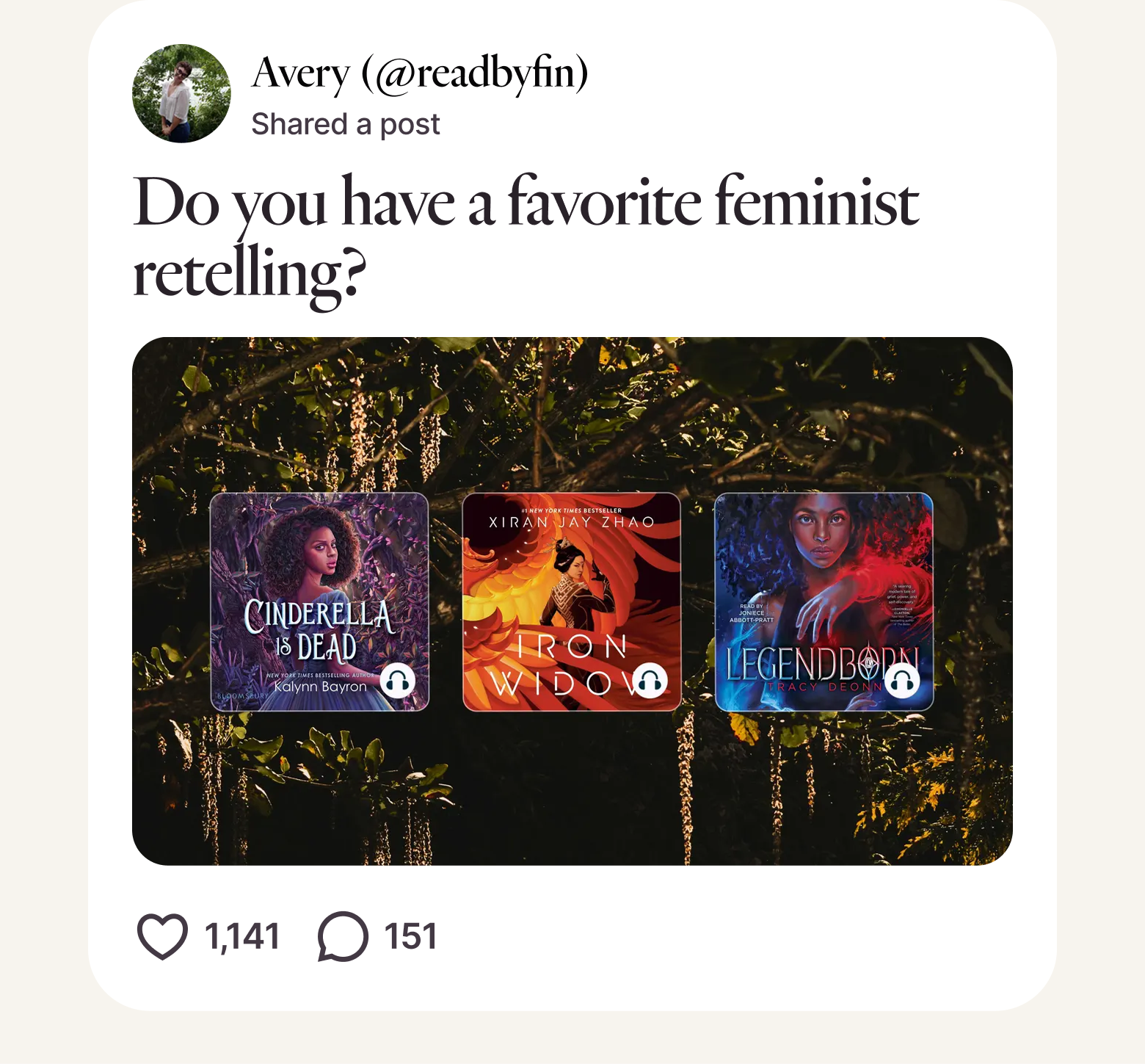 Post from Avery