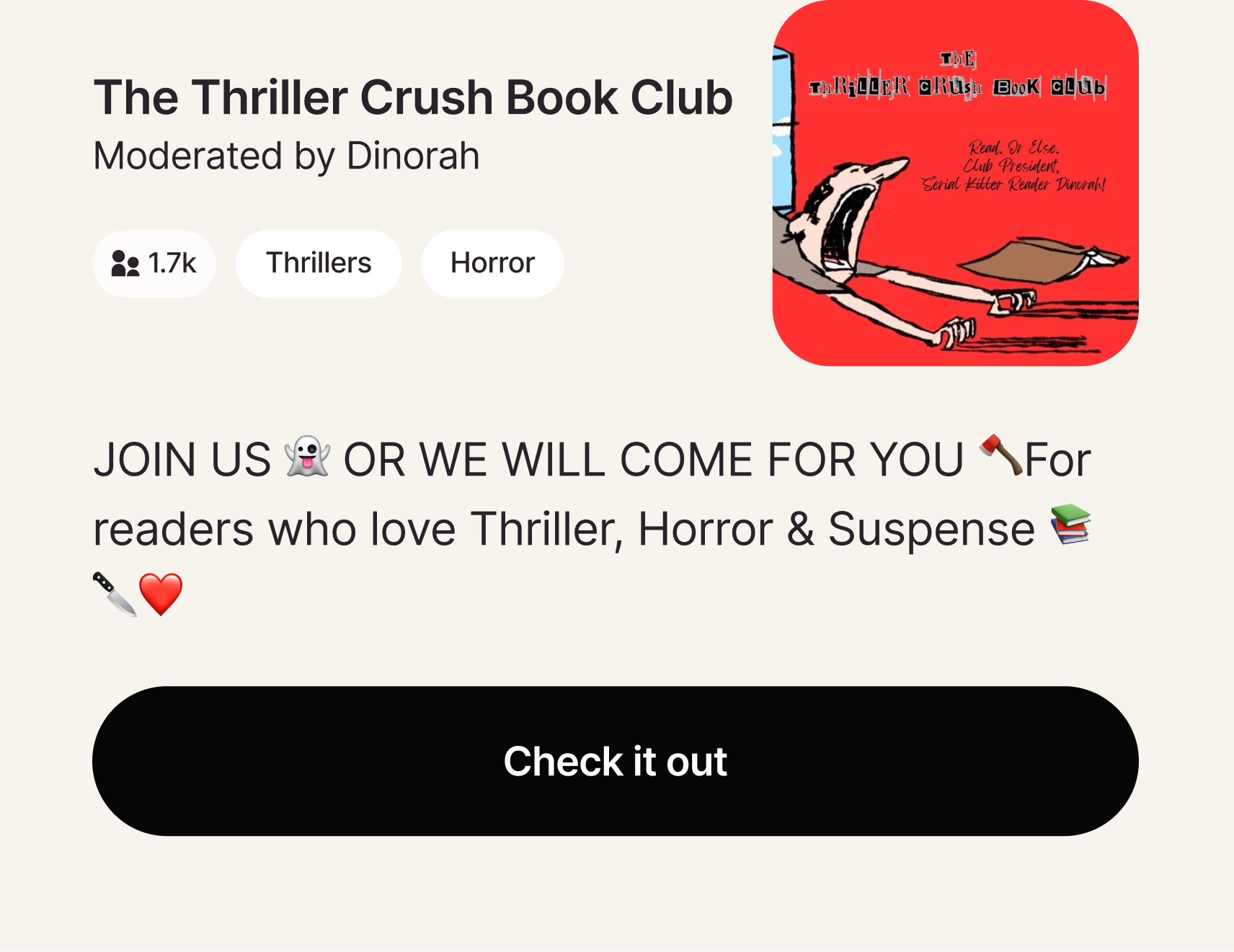 The Thriller Crush Book Club