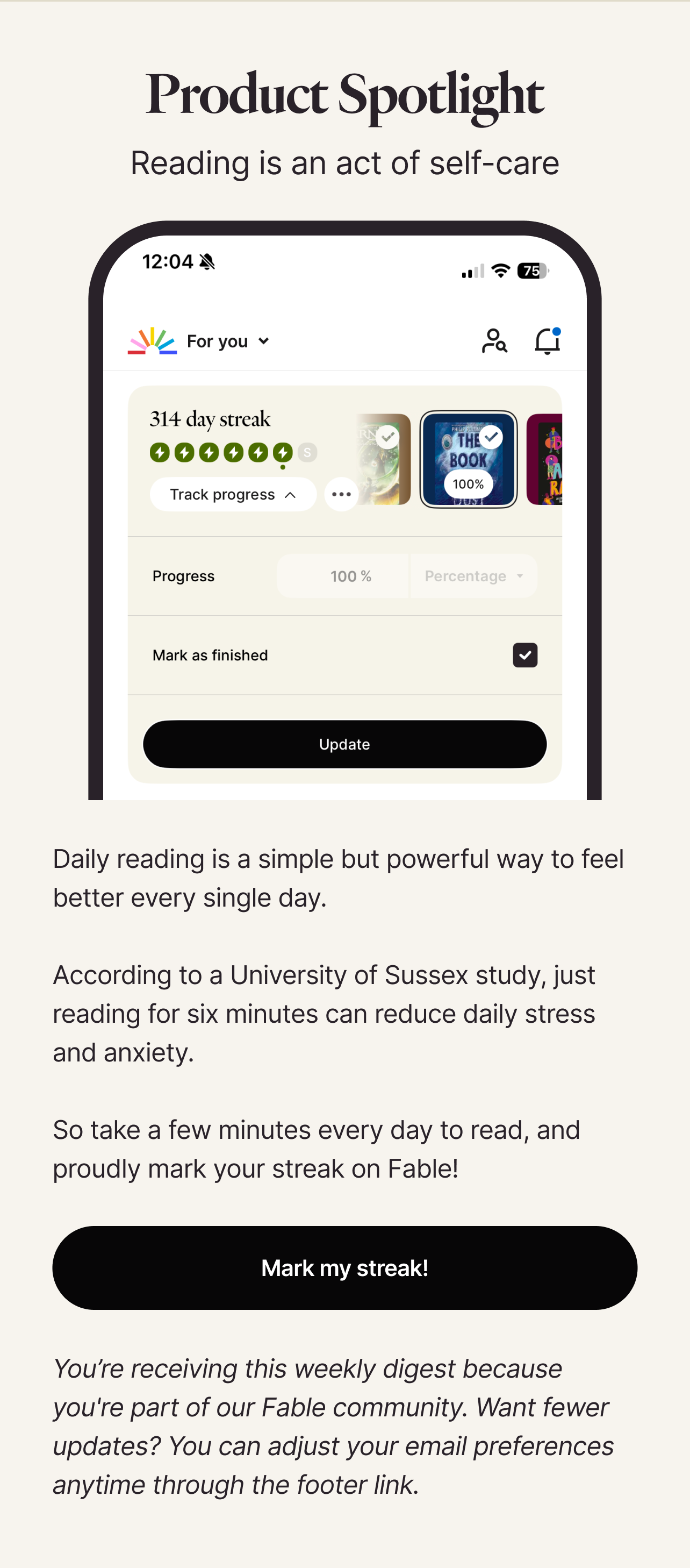 Reading is an act of self-care