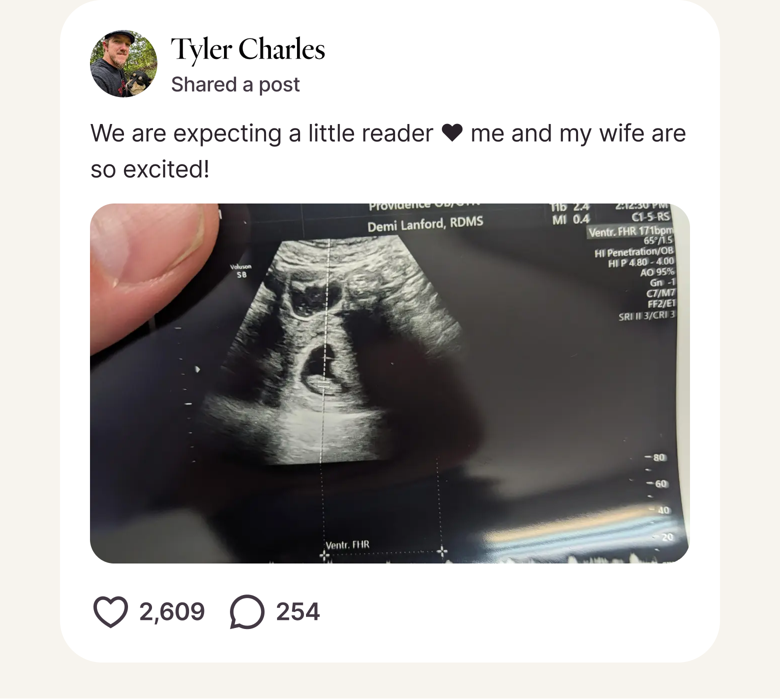 Post from Tyler Charles