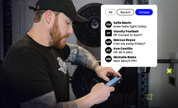 TrainHeroic's updated messaging feature