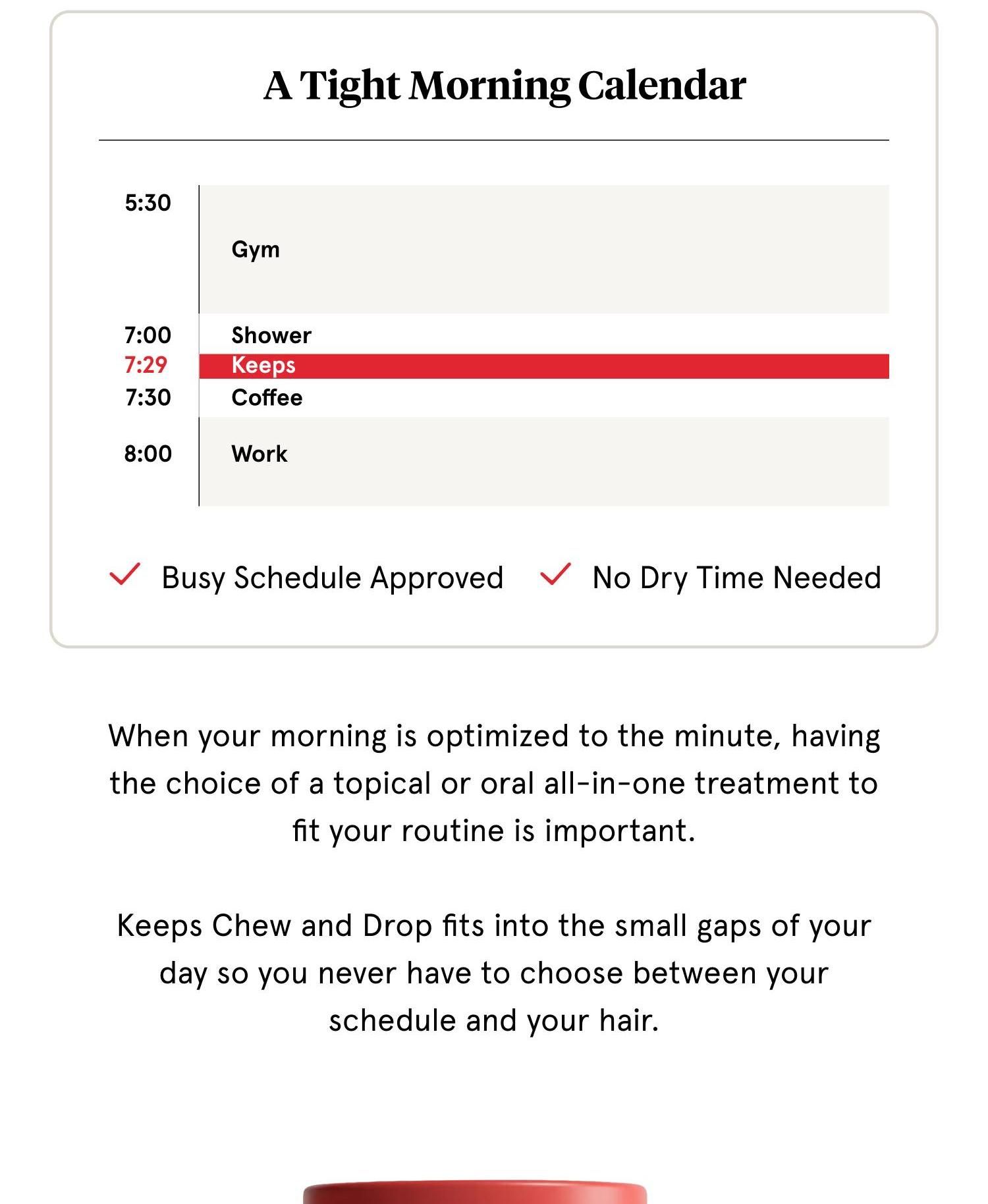 Keeps makes your hair healthy