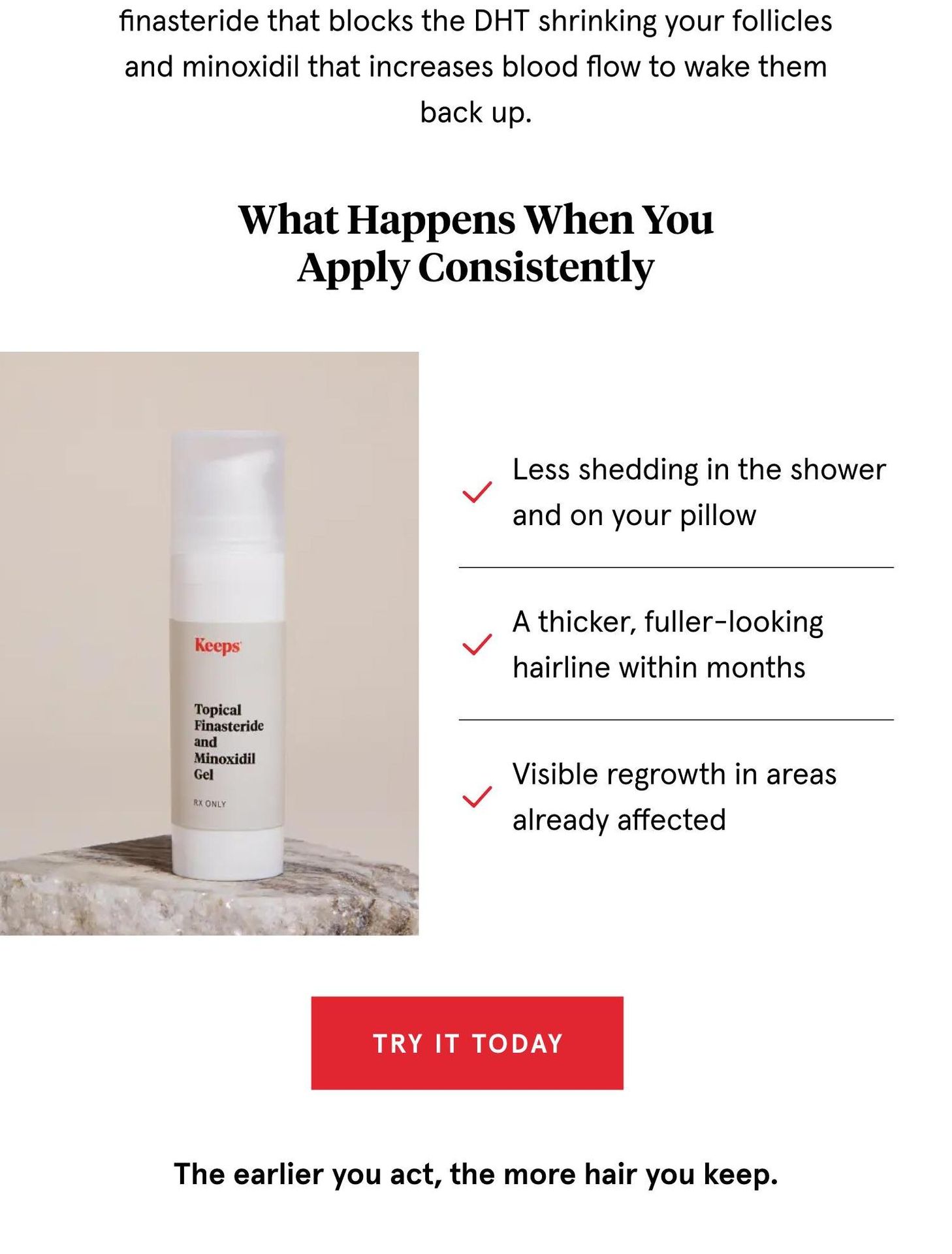 What happens when you apply consistently