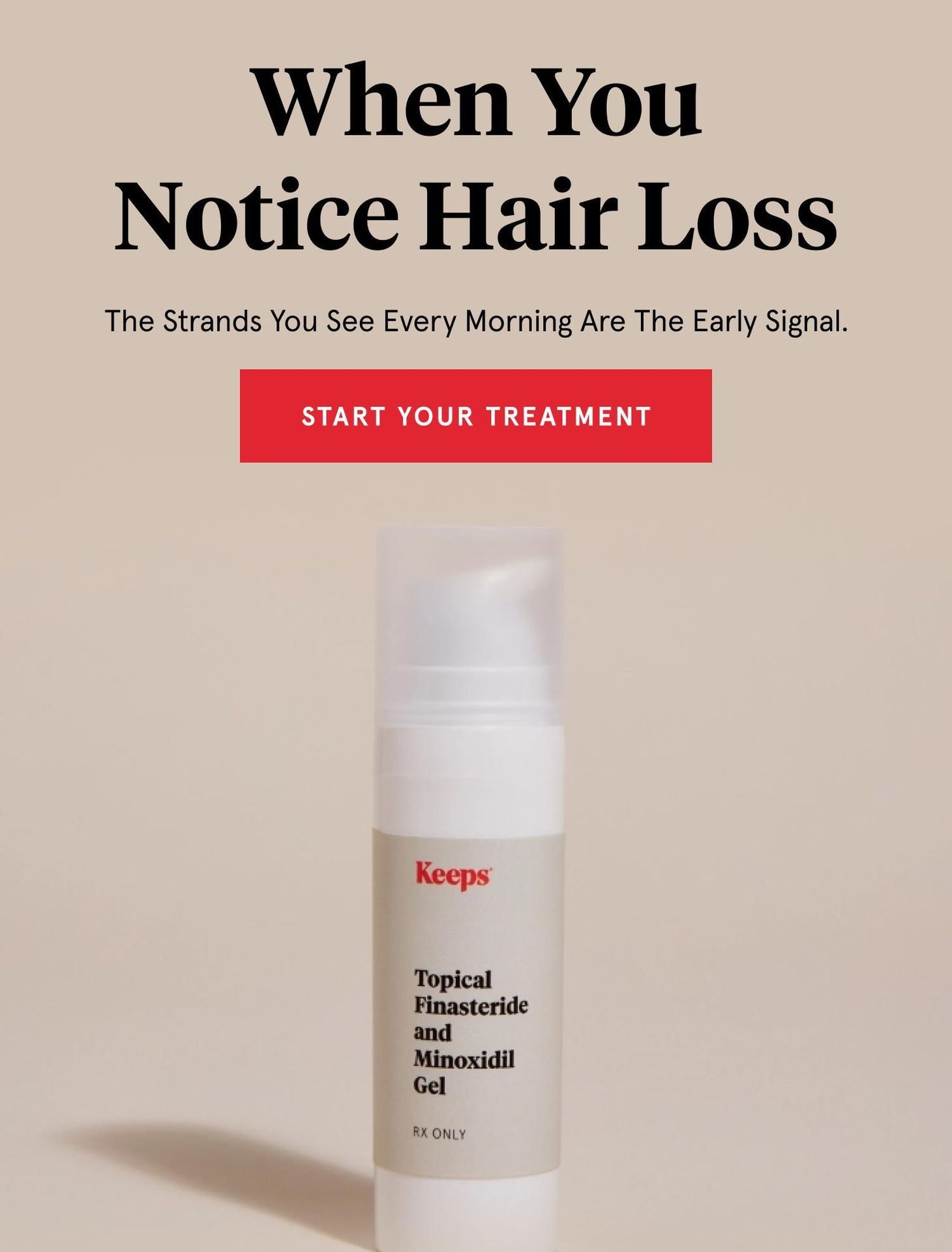 When You Notice Hair Loss