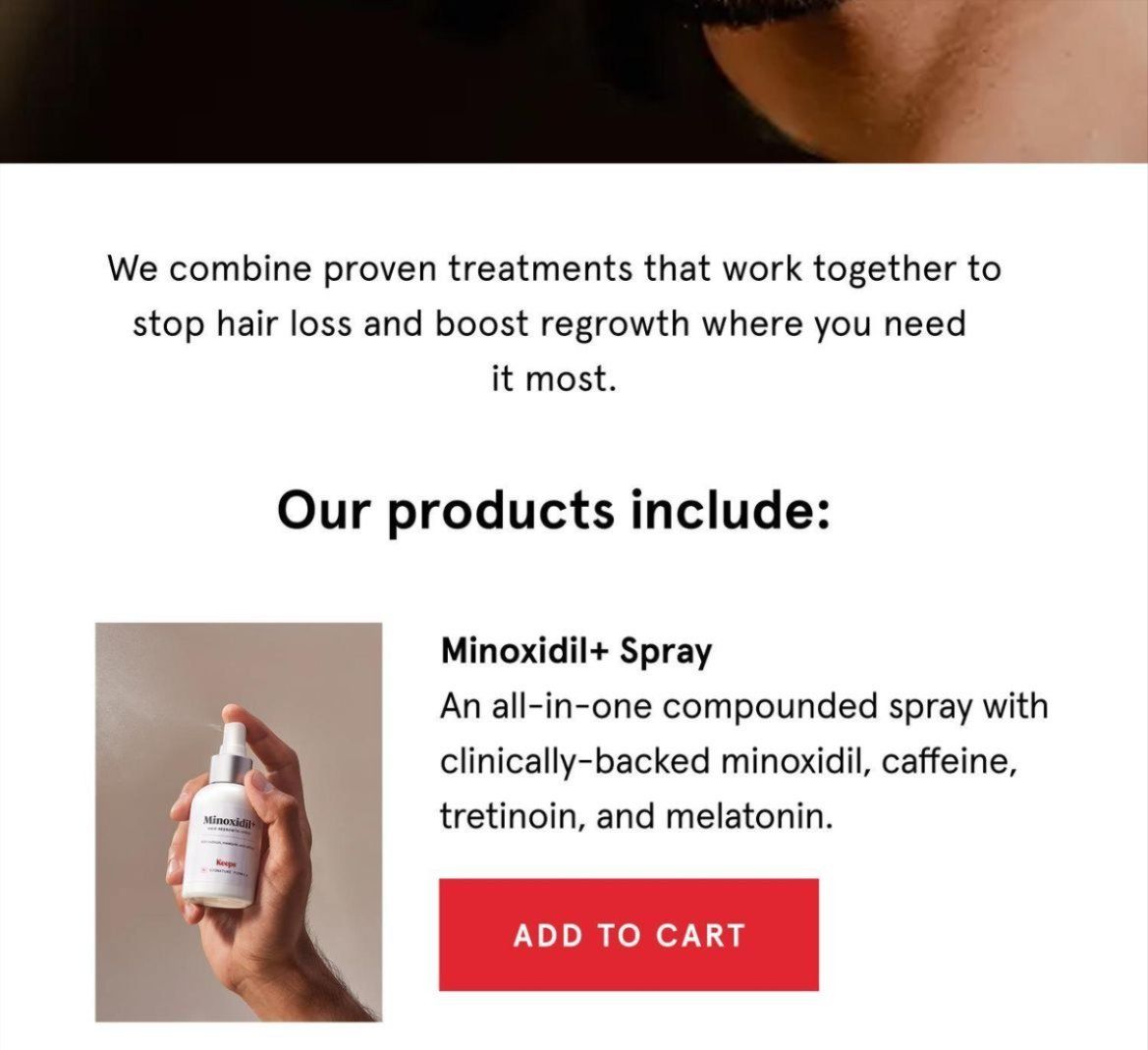 Proven treatments that work together to stop hair loss. 