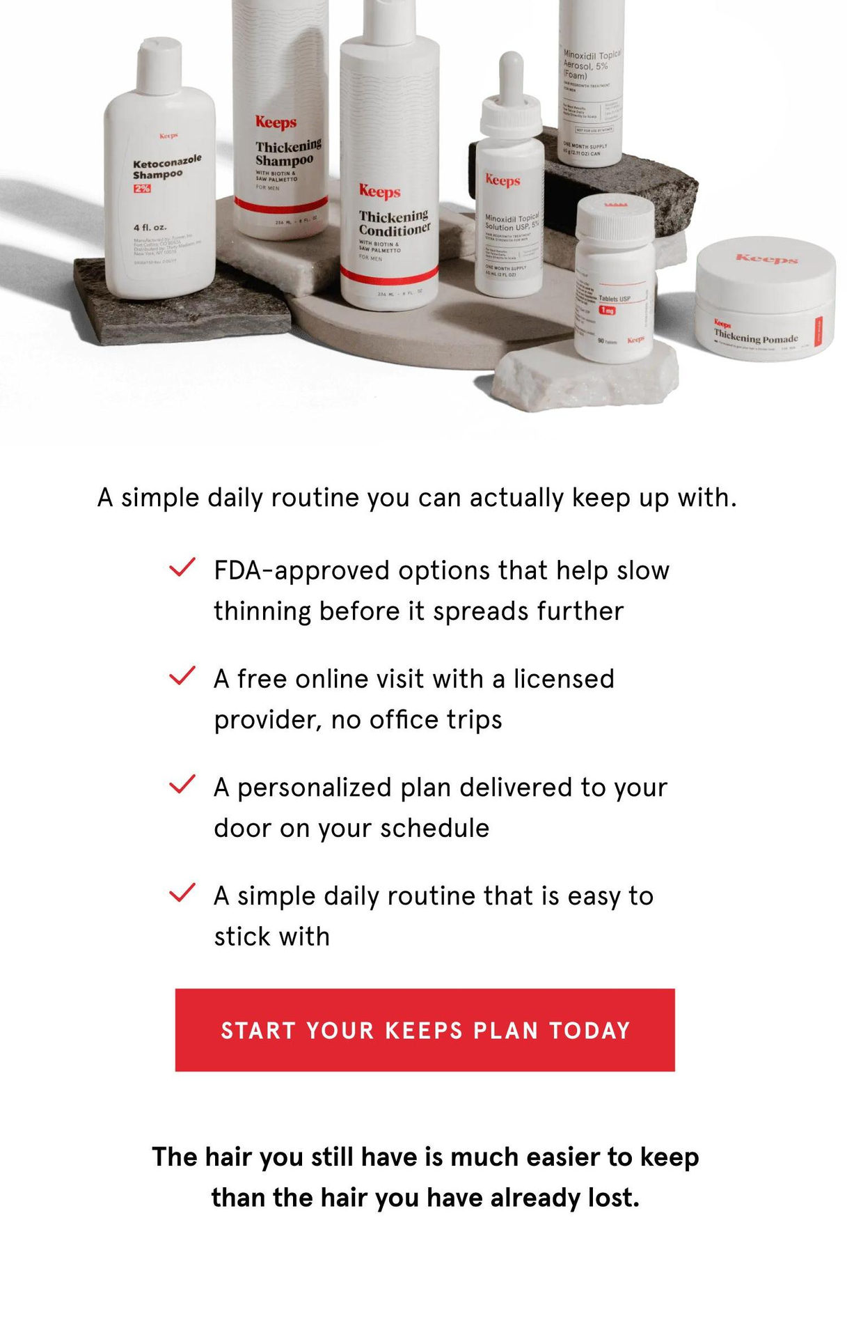 Start your Keeps plan today