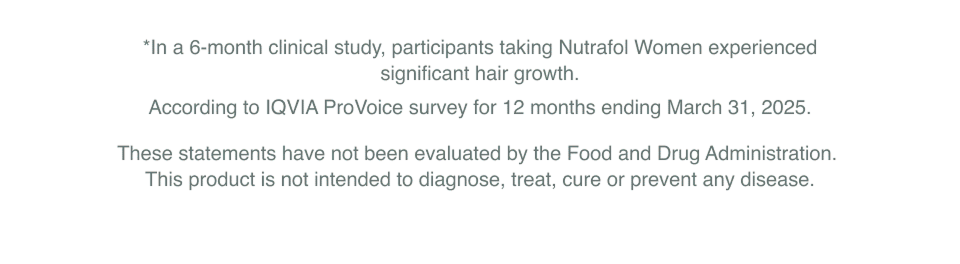 *Based on non-subscription purchasers within the last 12 months and active subscribers as of January 2025. According to IQVIA ProVoice survey for 12 months ending March 31, 2025. These statements have not been evaluated by the Food and Drug Administration. This product is not intended to diagnose, treat, cure or prevent any disease.