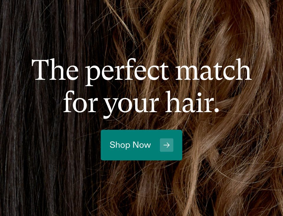 The perfect match for your hair. Shop Now.