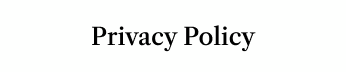Privacy Policy button